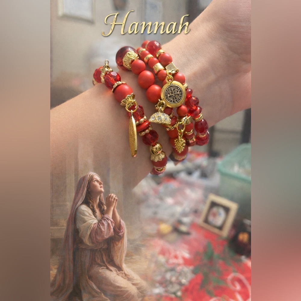 Hanna, Prayer warrior bracelet Charm Bracelet | Faith-Inspired | One of a Kind